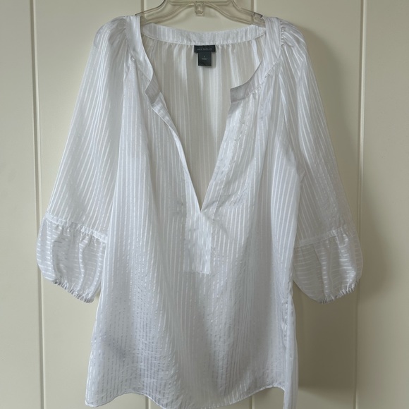 Ann Taylor Tops - Ann Taylor White Blouse Size S